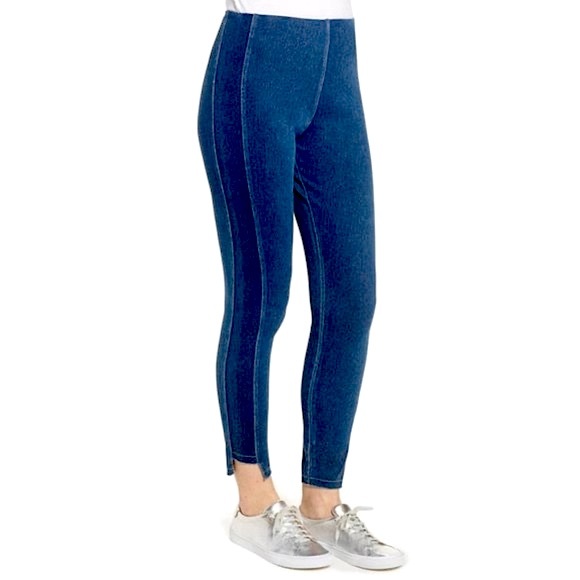 Lysse Denim - LYSSÉ Denim Step Hem Toothpick Legging in Indigo 13-1838-M9, Women’s Size Small
